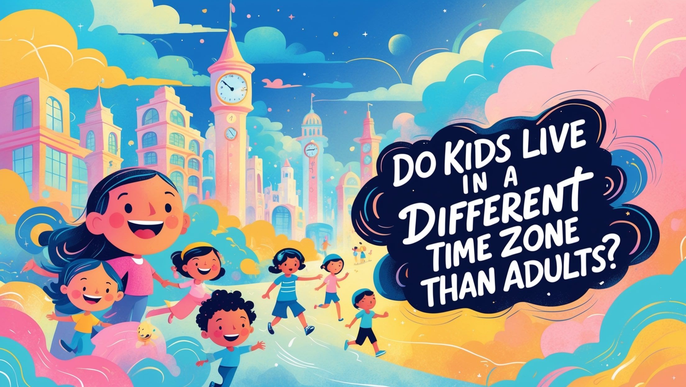 শিশুরা কি প্রাপ্তবয়স্কদের থেকে আলাদা সময় অঞ্চলে বাস করে?