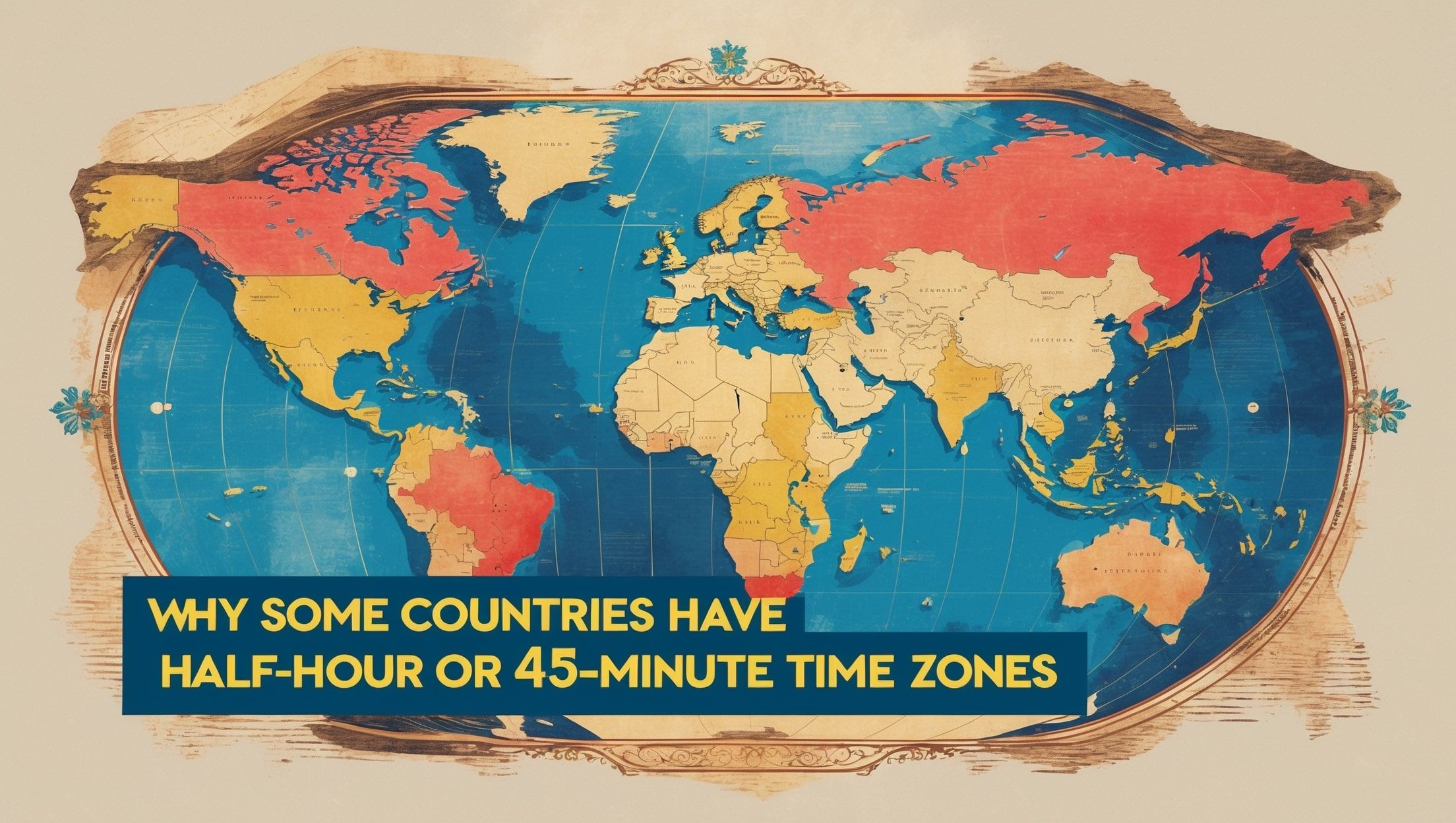 কেন কিছু দেশের অর্ধ ঘণ্টা বা ৪৫ মিনিটের সময় অঞ্চল রয়েছে?